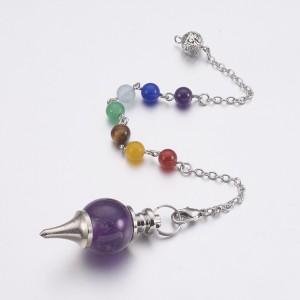 Amethyst Chakra Ball Pendulum / Bracelet Amethyst Chakra Ball Pendulum / Bracelet